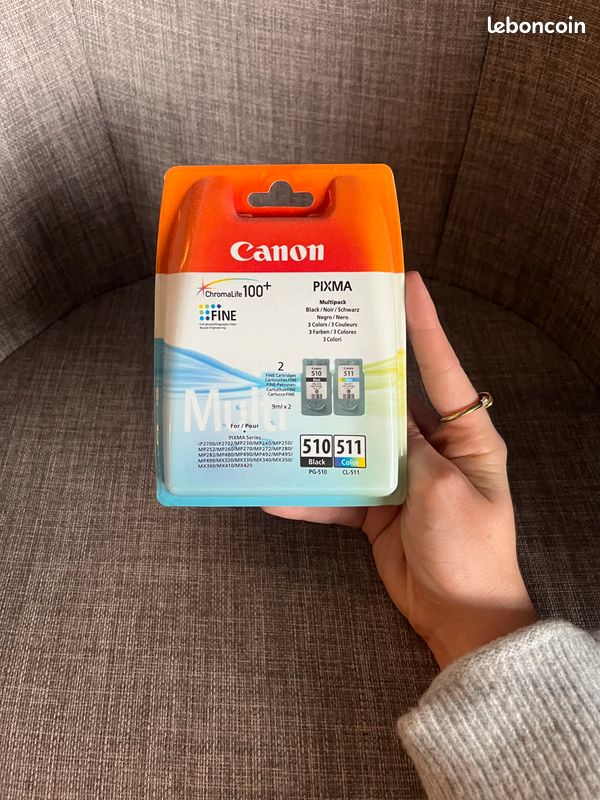 Cartouche D'encre Compatible Canon PG-510 Noir Et CL-511 Couleur - Pour Pixma MP272, IP2700, MP230/240/250, Neuf