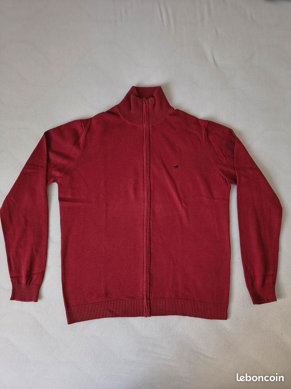 MeiLayM Homme Cardigan Zippé Avec Col Montant Pull Cardigans