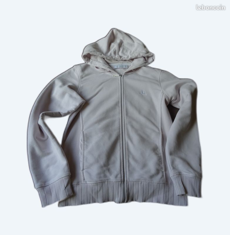 Veste à capuche Le Coq Sportif rose pâle, 40 Vêtements