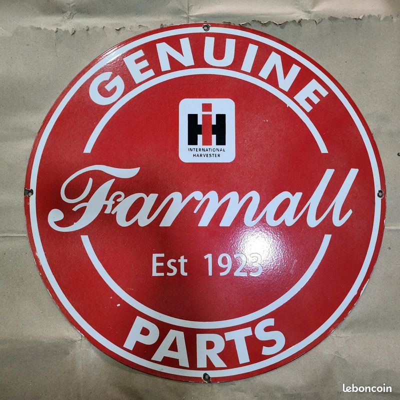 Plaque Décorative FARMALL McCORMICK – Dibond Aluminium, Déco Tracteur, Neuve
