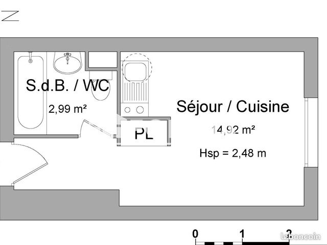Appartement 1 pièce 17 m² · à Talence · 17 m² · 461 €/mois