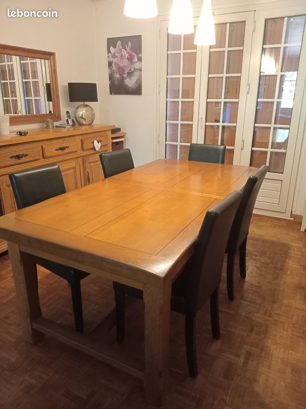 Vends mobiliers chêne salle a manger (image 1)