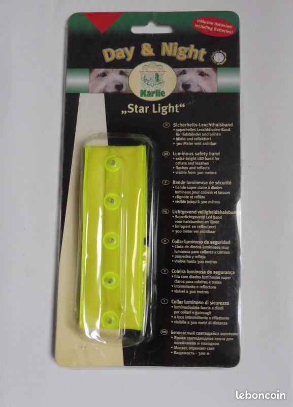 Collier pour chien lumineux (bande à ajouter) KARLIE (image 1)
