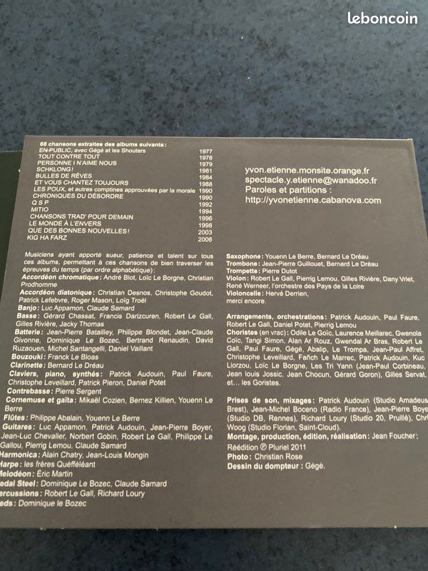Yvon Etienne « mes 68 chansons incontournables » 3CD (image 7)