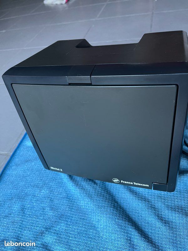 Minitel Telic Vintage Minitel Alcatel Telic/Termintel 255 Noir Marbré - Série Limitée Vintage Années 80 Tole Acier