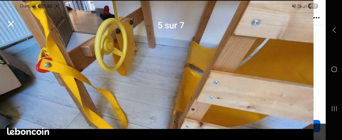 Lit mezzanine camion chantier toboggan hauteur (image 6)