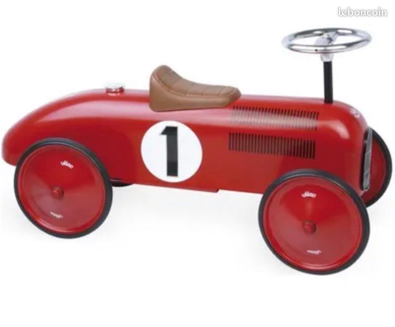 Voiture enfant vintage rouge (image 1)