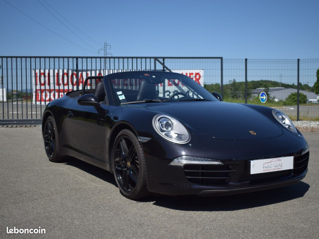 Porsche 911 carrera cabriolet 991 carrera s 3.8 400 cv / pack chrono / pasm / tableau bord cuir / suivi complet porsche (image 4)