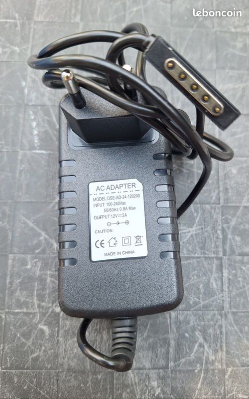 Chargeur secteur 12V 2A – Connecteur magnétique 5 broches (image 3)