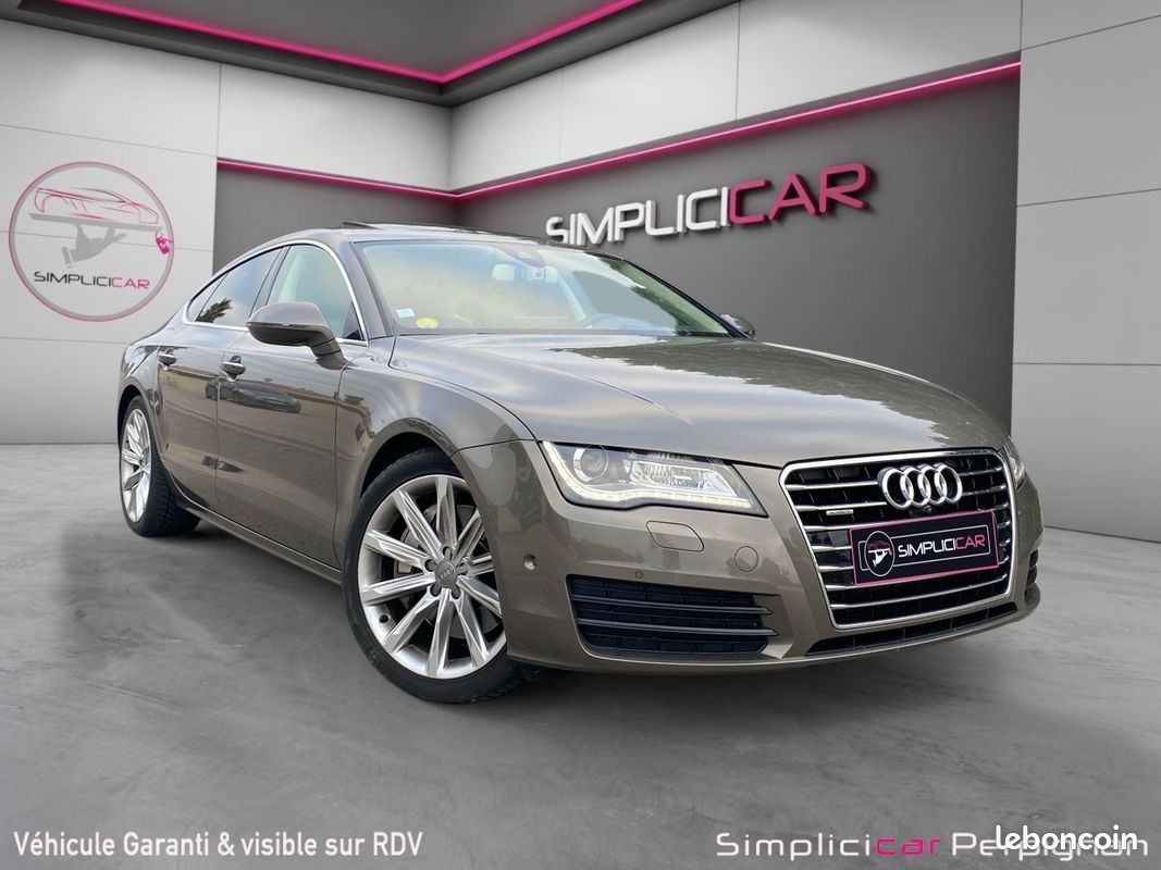 AUDI A7 SPORTBACK V6 3.0 BiTDI 313 Quattro Avus Tiptronic 8 A full suivi audi sièges massant élec chauff vent garant (image 1)