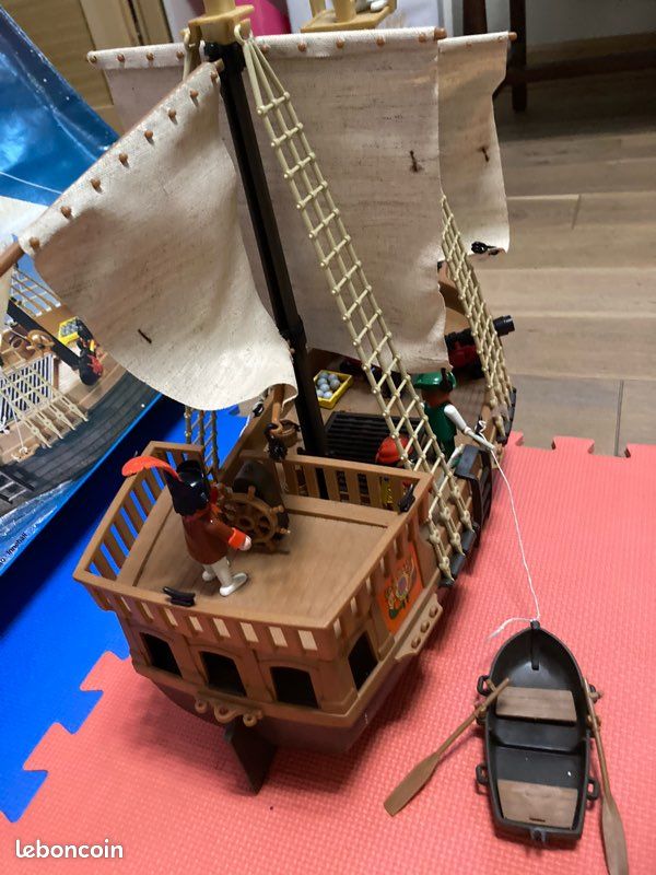 Bateau pirate (3550) PLAYMOBIL Vintage des années 80 Jeux Jouets