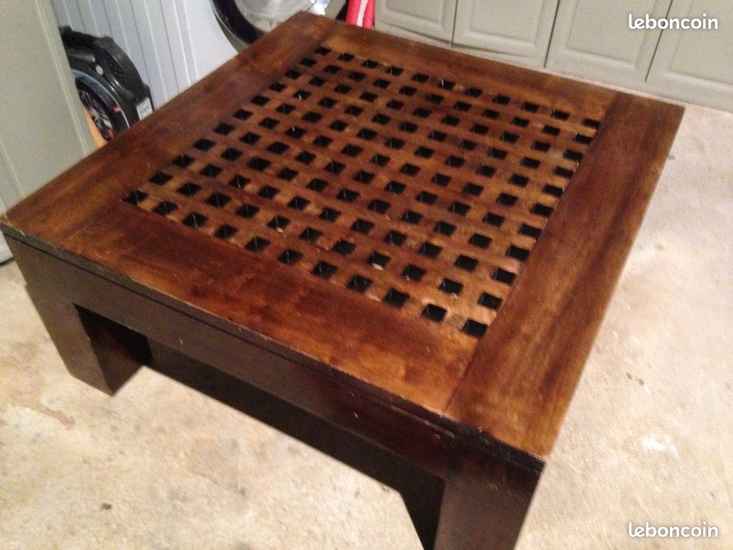Table de salon style colonial (image 2)