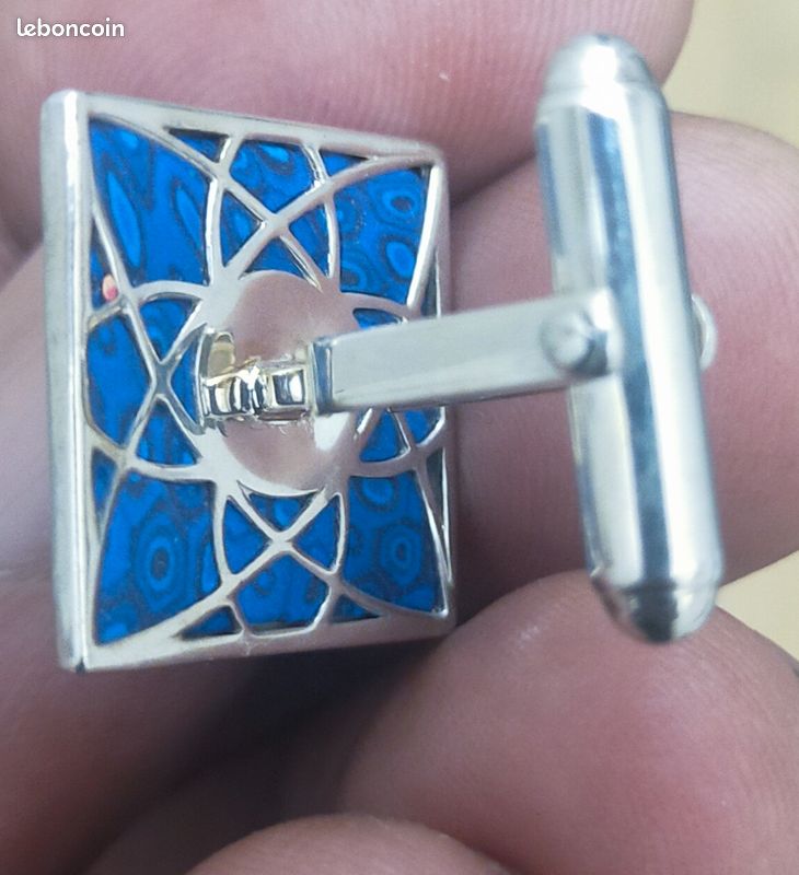 Boutons de manchettes adina plastelina . Argent 925 (image 3)