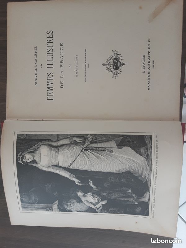 Livre FEMMES ILLUSTRES de la FRANCE (1861) (image 2)