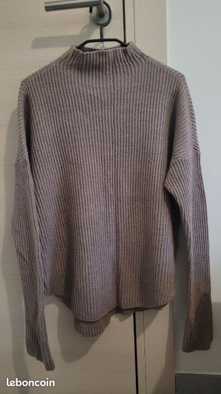 Pull crème marron (image 1)
