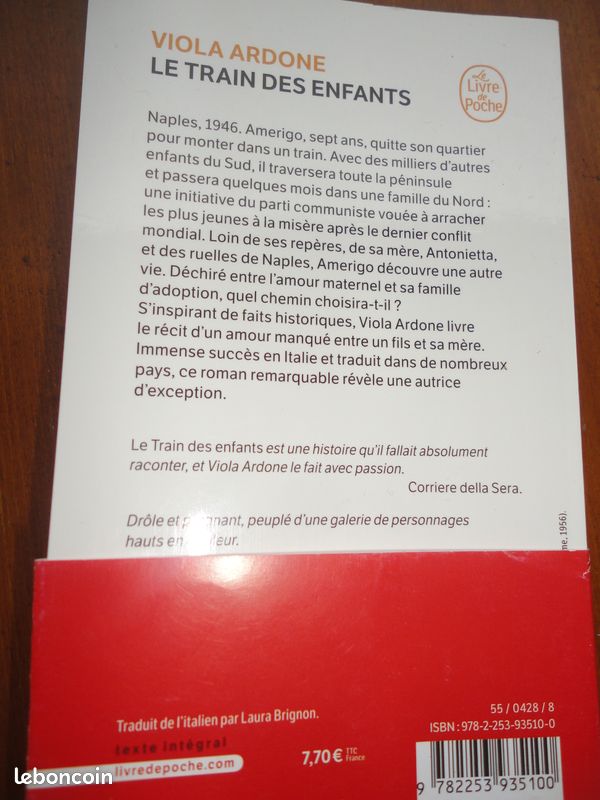 Livre de poche : Le train des enfants de Viola ARDONE (image 2)