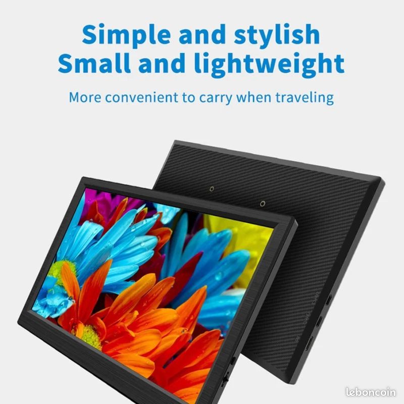 Moniteur Portable LCD Externe 11,6" - HDMI Micro USB-C - Noir - Neuf