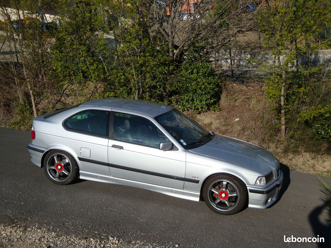 Bmw compact CT ok 332ti 323ti 323 E36 swap S50B32 M3 3.2L 321ch 321 hartge sport gris 130k UUC échange possible contre elise S1 LISEZ l'annonce (image 1)