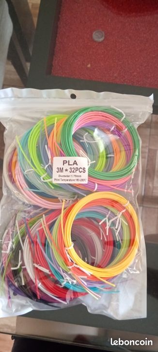 32 fils de couleurs stylo 3d 3 m (image 1)