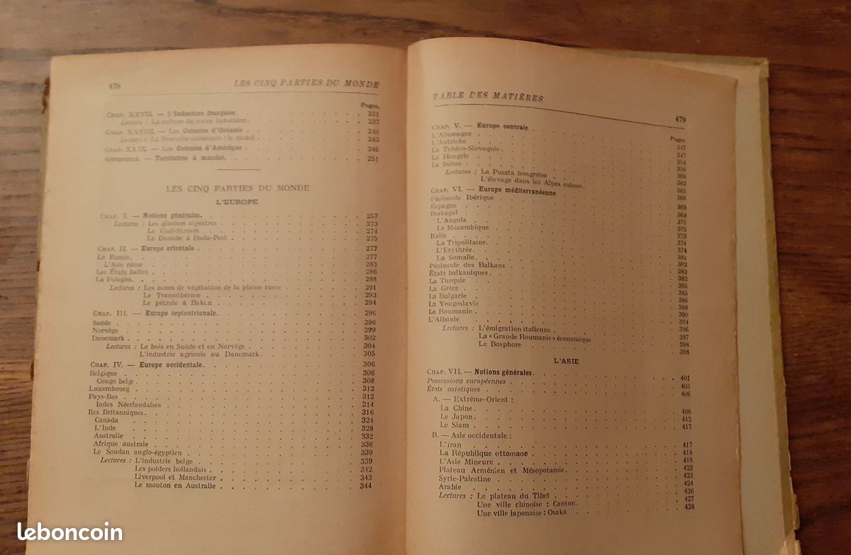 LA GEOGRAPHIE DU BREVET ELEMENTAIRE. ECOLES PRIMAIRES SUPERIEURES ET COURS COMPLEMENTAIRES – Paul Kaeppelin, Maurice Teissier – Hatier 1936 (image 19)