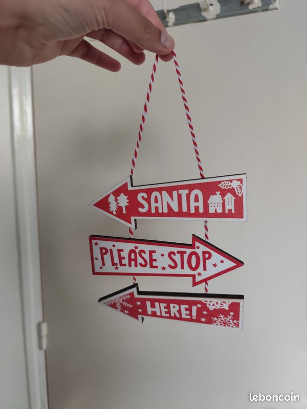 Pancarte decoration noël neuve (image 1)
