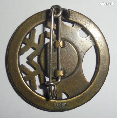 ESF Broche Médaille Insigne De Ski Flocon 1Ère Étoile DECAT Quimper 29000