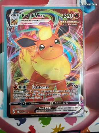 Coffret Ultraboost Pyroli VMAX 018/203 – 10 Cartes Pokémon Françaises, Épée Et Bouclier 7, Évolution Céleste