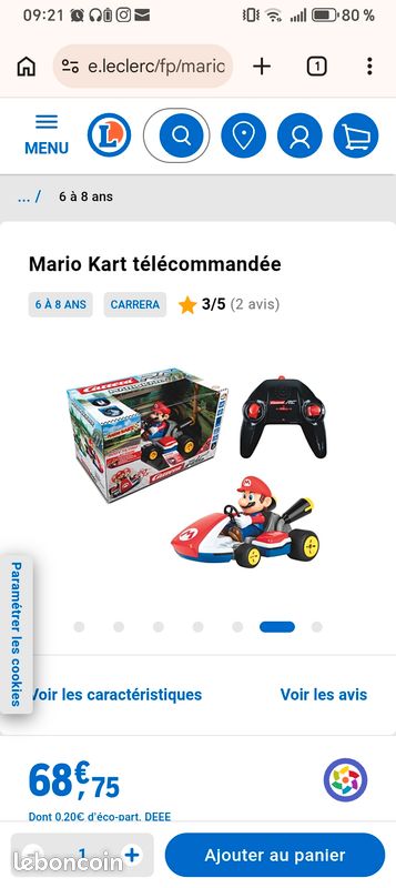 Mario kart télécommandée (image 2)