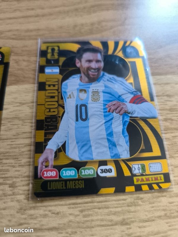 Lot 2 golden baller messi salah adrenalyn panini FIFA 2026 (image 3)