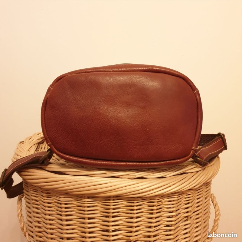 Sac Bandoulière Gil Holsters Marron/gris - Occasion Très Bon état - Réf. #626 - 31x20x7 Cm