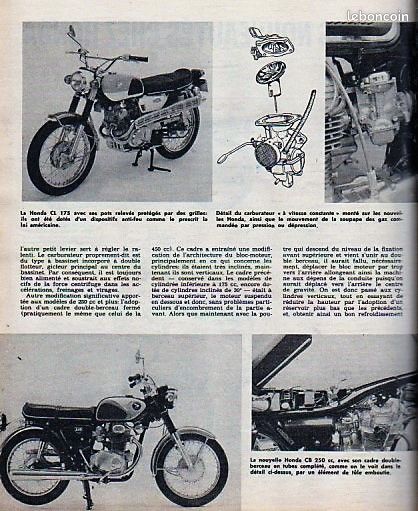 MOTOCYCLISME 1 TRIUMPH 650 Bonneville ITALJET GO GO Piaggio Ciao ITOM Sirio MALAGUTI HONDA 750 Four SUZUKI 50 TR (image 11)