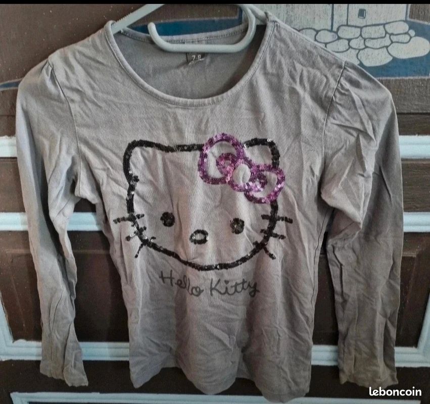 T-shirt à manches longues hello kitty 7-8ans (image 2)