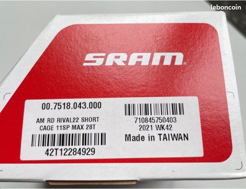 Cage Longue De Dérailleur Arrière SRAM Rival 22 - 11 Vitesses - Neuf