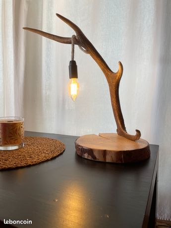 Abat-jour Artisanal En Forme De Tambour Avec Scène De Chasse Au Cerf - Personnalisable, 3 Tailles Au Choix