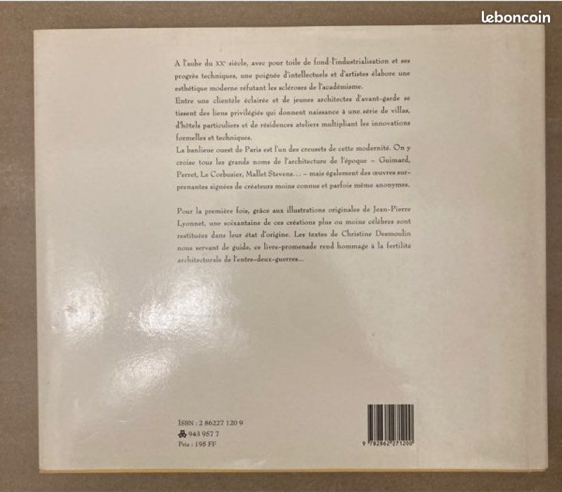 Livre d’architecture « Villas modernes Banlieue Ouest 1900 1939 » (image 2)