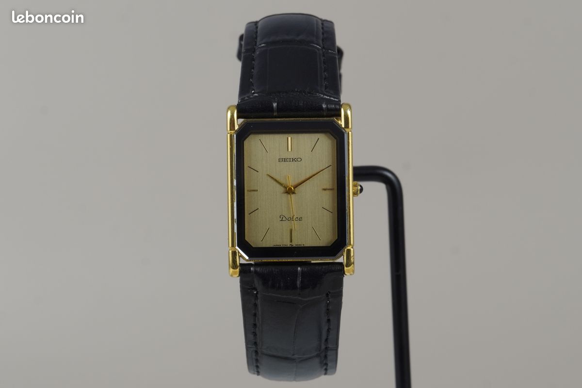 Seiko Dolce Quartz « Tank » 7741-5050 - Montres & Bijoux