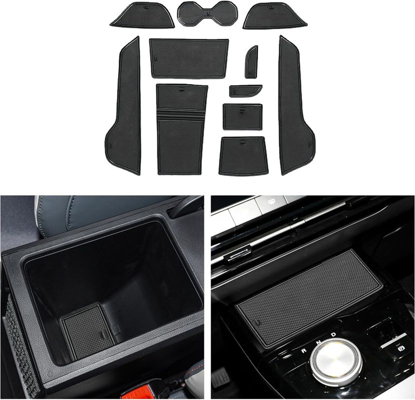 CDEFG Compatible avec MG 4 EV 2022 2023 Tapis Anti-poussière Antidérapante,  MG4 Porte Intérieure Tasse Boîte de Bras Tapis de Stockage MG4 EV  Accessoires (Noir) - Équipement auto