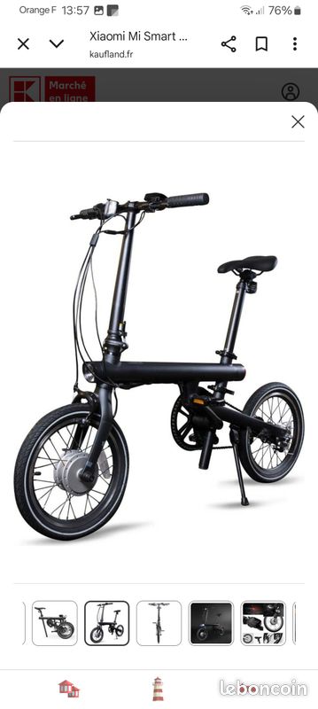 Electric Folding Bike Xiaomi Velo Pliable Vélo électrique Pliant