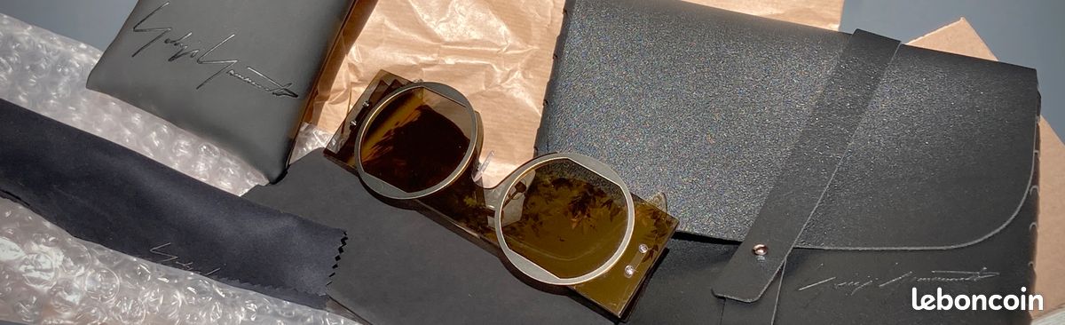 Yohji Yamamoto YY7020 Gold Flake – Lunettes de soleil unisexe – Édition limitée SS19 (2019) – Neuf complet avec certificats et accessoires (image 6)