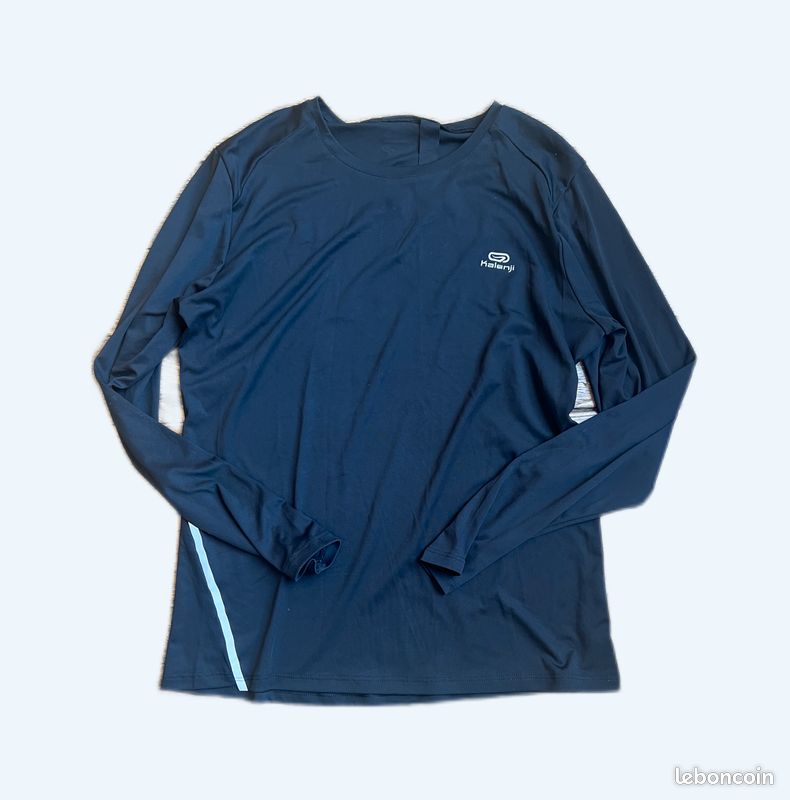 Long Sleeve Shirt Tee Shirt Kalenji Bleu T-shirt De Course Kalenji, Manches  Longues, Réfléchissant, Taille