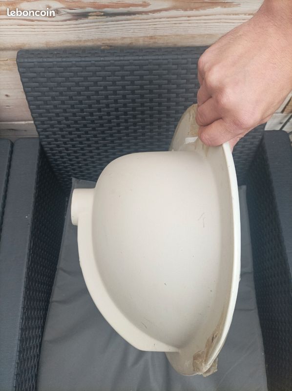 Vasque porcelaine blanc (image 2)