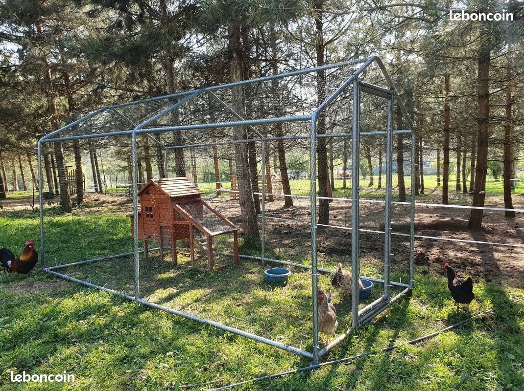 ② voliere 2x1x2m voliere jardin cage perroquet ara gris gabon — Oiseaux