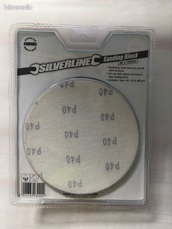 Silverline 868743 Disque De Polissage Non Cousu 150mm - 100% Coton Pour Finition Parfaite