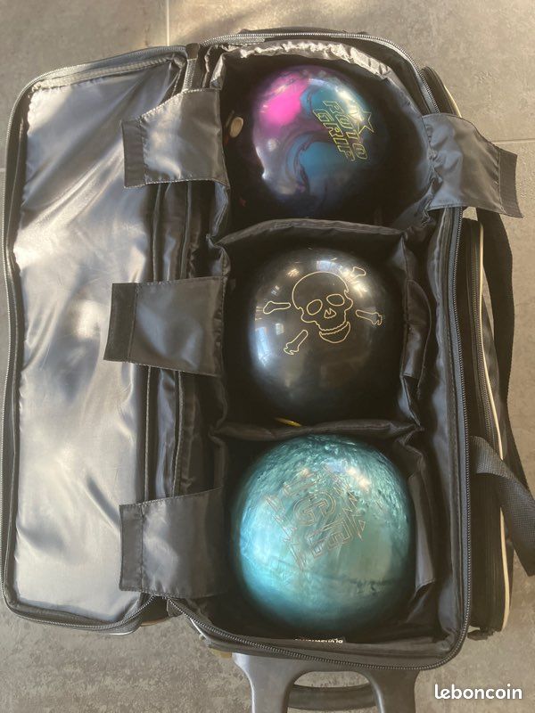 Ancien Sac De Bowling Brunswick Des Années 90 – Violet, Modèle Compact à 1 Balle