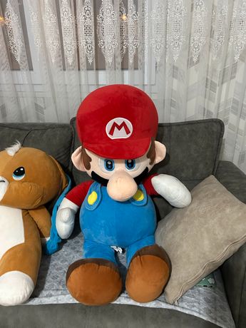 Super Mario Bros ( 90cm ) Peluche Gigante, Originale Nintendo Bambini  Ragazzi