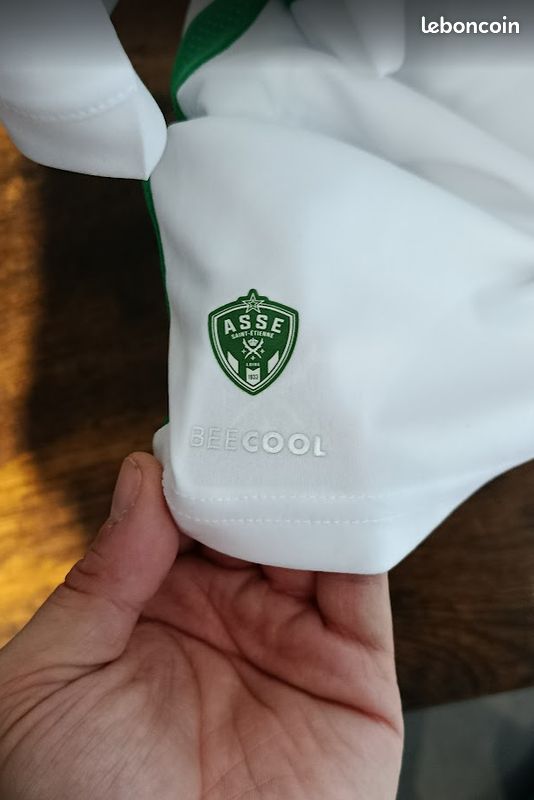 Maillot ASSE Saint-Etienne 2024-2025 – Hummel Blanc, Taille XL, Porté Stassin