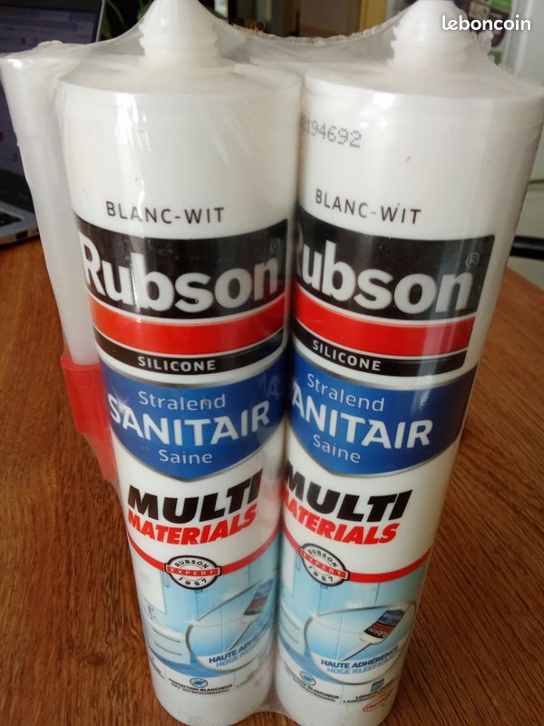 Lot 2 Mastic d'étanchéité sanitaires Rubson (image 1)