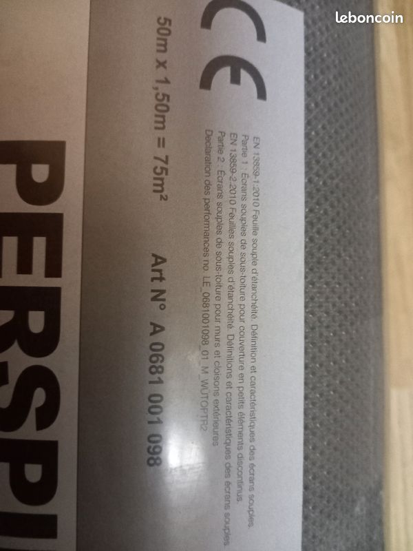 Rouleau ecran de sous toiture Perspire HPV TR2 160 g (image 3)