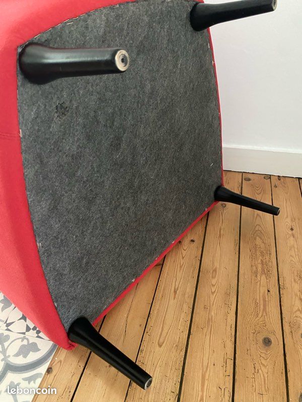 Fauteuil Habitat Daborn rouge (image 4)