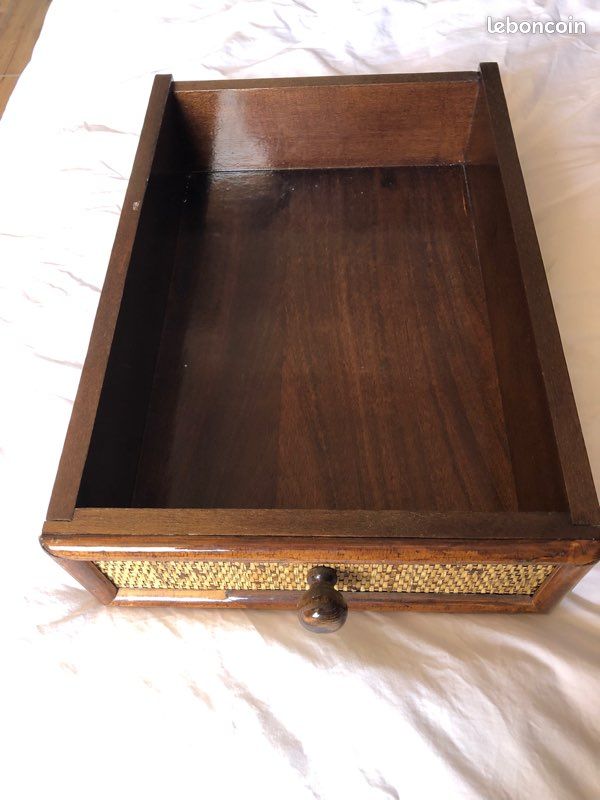 Bureau /coiffeuse rotin (image 8)
